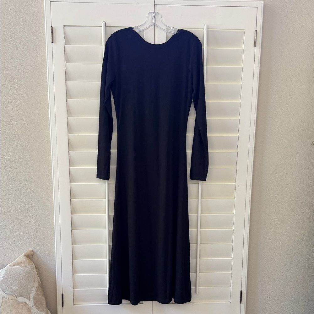 Chic Long Sleeve Black Dress By Fourteenth Place